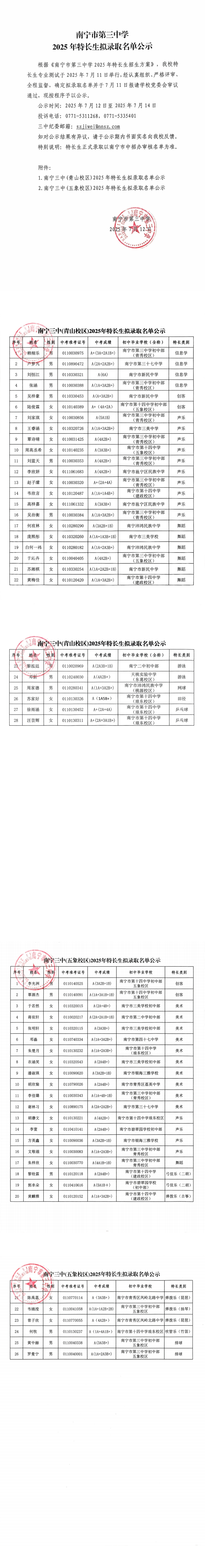 南宁三中2025特长生拟录取名单公示_00.jpg